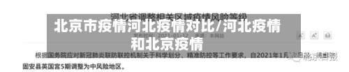 北京市疫情河北疫情对比/河北疫情和北京疫情-第3张图片