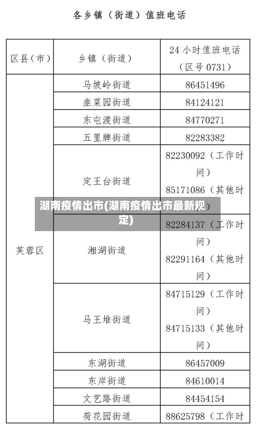 湖南疫情出市(湖南疫情出市最新规定)-第1张图片