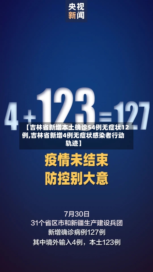 【吉林省新增本土确诊54例无症状12例,吉林省新增4例无症状感染者行动轨迹】-第3张图片