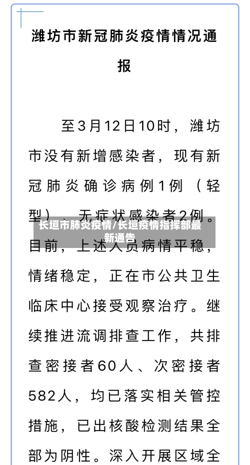 长垣市肺炎疫情/长垣疫情指挥部最新通告-第3张图片