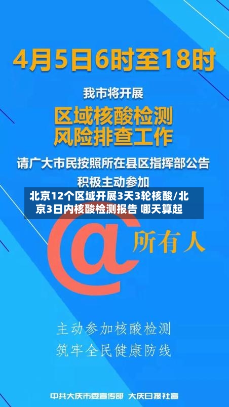 北京12个区域开展3天3轮核酸/北京3日内核酸检测报告 哪天算起-第1张图片