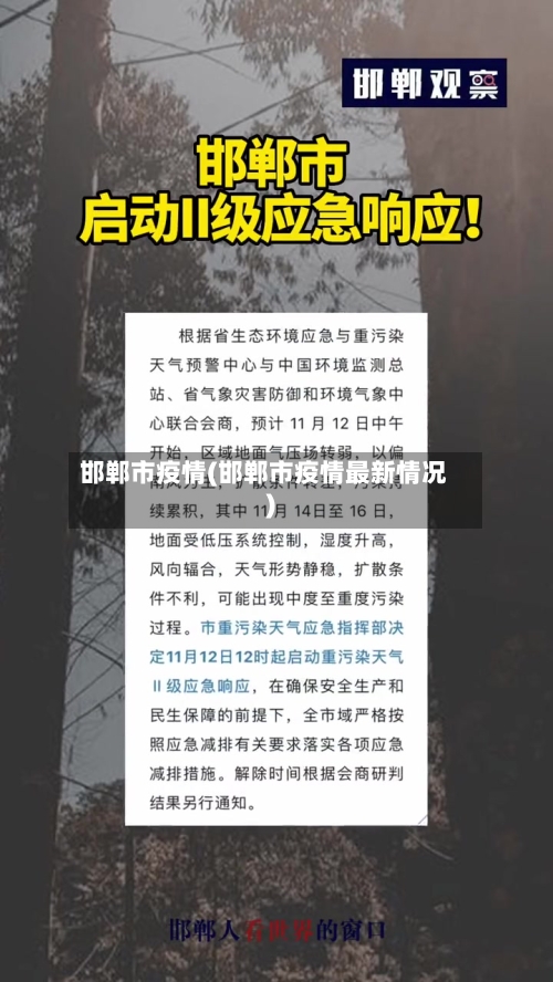 邯郸市疫情(邯郸市疫情最新情况)-第1张图片