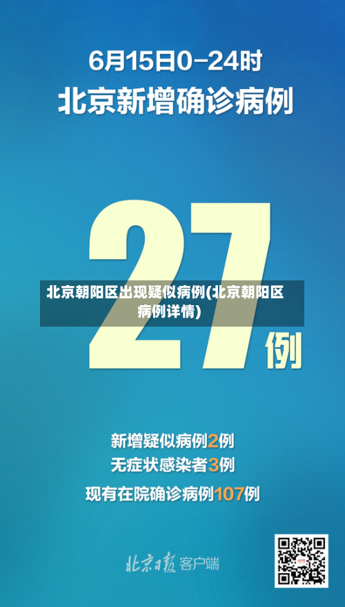北京朝阳区出现疑似病例(北京朝阳区病例详情)-第1张图片