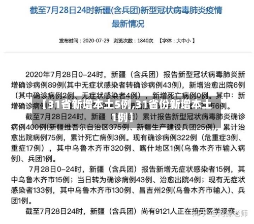 【31省新增本土5例,31省份新增本土1例】-第1张图片