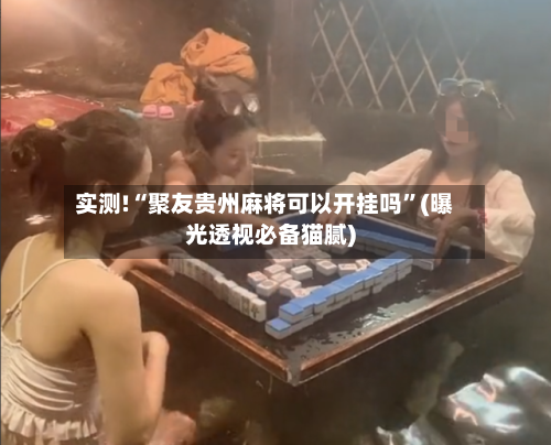 实测!“聚友贵州麻将可以开挂吗”(曝光透视必备猫腻)-第1张图片