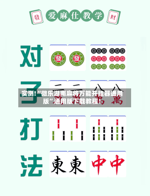 实测!“微乐湖南麻将万能开挂器通用版	”通用版下载教程！-第2张图片
