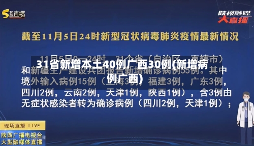 31省新增本土40例广西30例(新增病例广西)-第1张图片