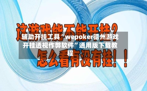 辅助开挂工具“wepoker德州游戏开挂透视作弊软件”通用版下载教程-第1张图片