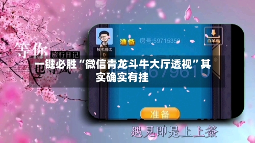 一键必胜“微信青龙斗牛大厅透视”其实确实有挂-第2张图片