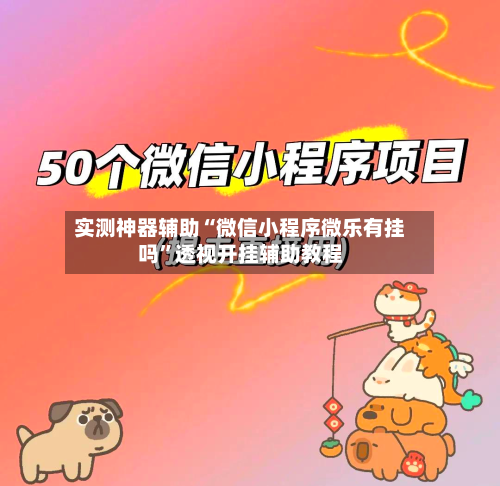 实测神器辅助“微信小程序微乐有挂吗”透视开挂辅助教程-第2张图片