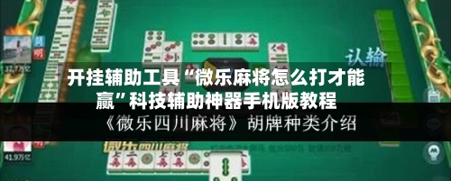 开挂辅助工具“微乐麻将怎么打才能赢	”科技辅助神器手机版教程-第3张图片