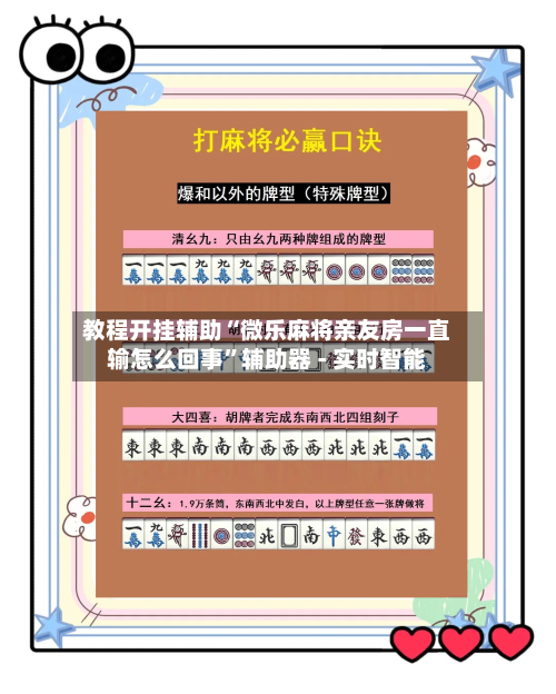 教程开挂辅助“微乐麻将亲友房一直输怎么回事	”辅助器 - 实时智能-第2张图片