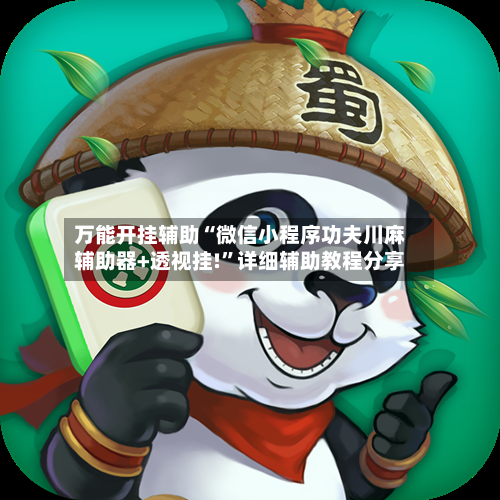 万能开挂辅助“微信小程序功夫川麻辅助器+透视挂!”详细辅助教程分享-第3张图片