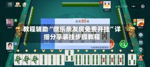 教程辅助“微乐亲友房免费开挂	”详细分享装挂步骤教程-第2张图片