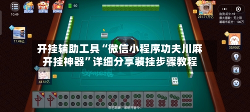 开挂辅助工具“微信小程序功夫川麻开挂神器	”详细分享装挂步骤教程-第1张图片