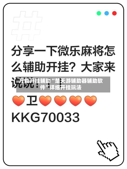 万能开挂辅助“楚天游辅助器辅助软件	”详细开挂玩法-第1张图片