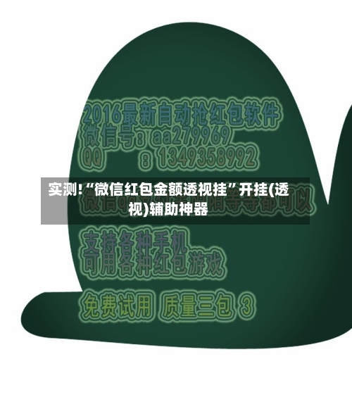 实测!“微信红包金额透视挂”开挂(透视)辅助神器-第1张图片