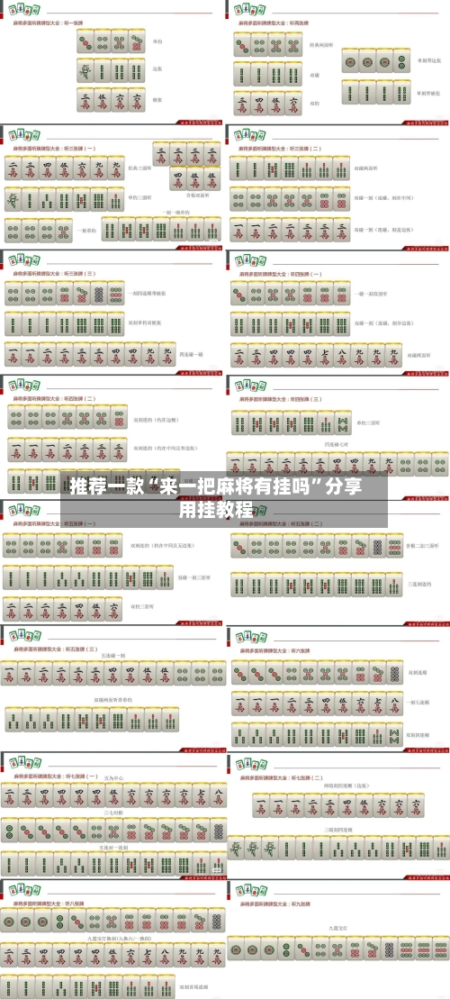 推荐一款“来一把麻将有挂吗”分享用挂教程-第2张图片