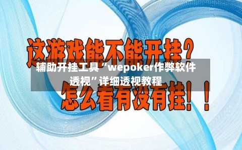 辅助开挂工具“wepoker作弊软件透视”详细透视教程-第1张图片