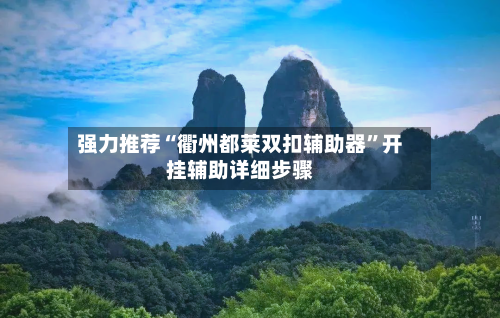 强力推荐“衢州都莱双扣辅助器	”开挂辅助详细步骤-第2张图片