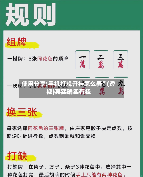 使用分享!手机打牌开挂怎么弄”(透视)其实确实有挂-第2张图片