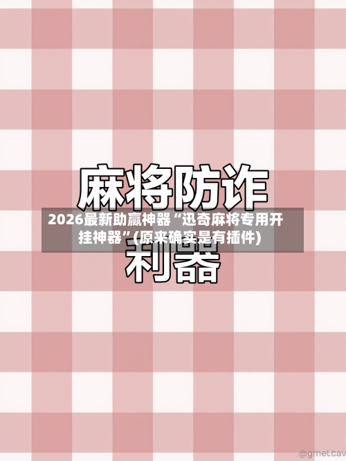 2026最新助赢神器“迅奇麻将专用开挂神器	”(原来确实是有插件)-第1张图片