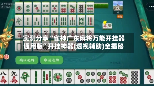 实测分享“雀神广东麻将万能开挂器通用版”开挂神器{透视辅助}全揭秘-第2张图片