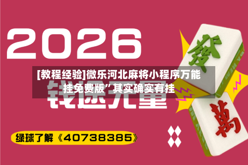 [教程经验]微乐河北麻将小程序万能挂免费版	”其实确实有挂-第2张图片