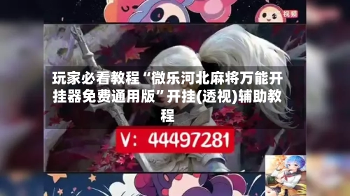 玩家必看教程“微乐河北麻将万能开挂器免费通用版”开挂(透视)辅助教程-第1张图片