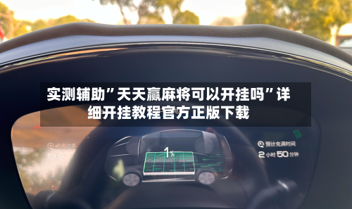 实测辅助”天天赢麻将可以开挂吗”详细开挂教程官方正版下载-第1张图片