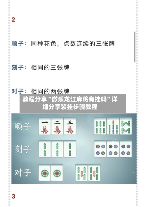 教程分享“微乐龙江麻将有挂吗”详细分享装挂步骤教程-第1张图片