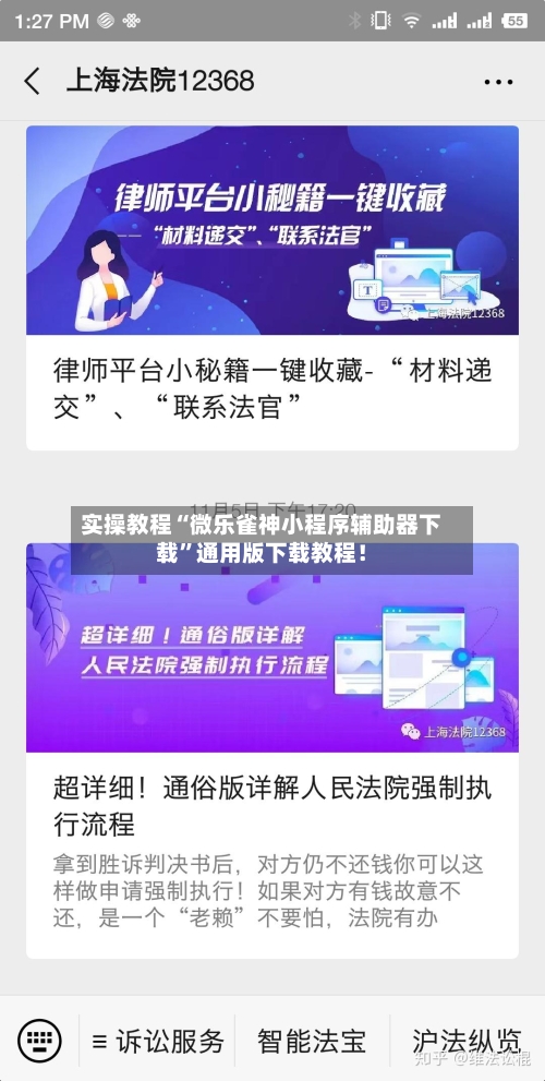 实操教程“微乐雀神小程序辅助器下载”通用版下载教程！-第1张图片