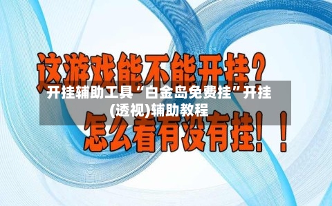 开挂辅助工具“白金岛免费挂”开挂(透视)辅助教程-第1张图片