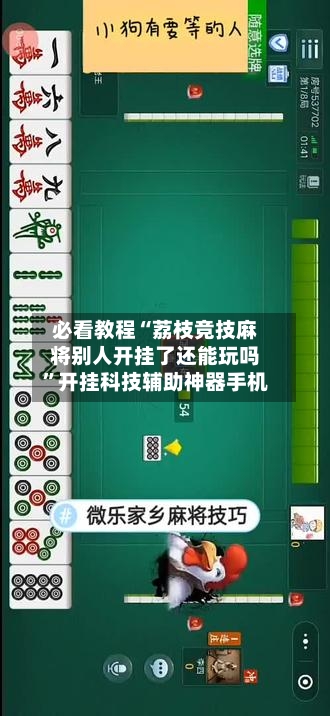必看教程“荔枝竞技麻将别人开挂了还能玩吗	”开挂科技辅助神器手机-第1张图片