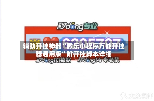 辅助开挂神器“微乐小程序万能开挂器通用版”附开挂脚本详细-第1张图片