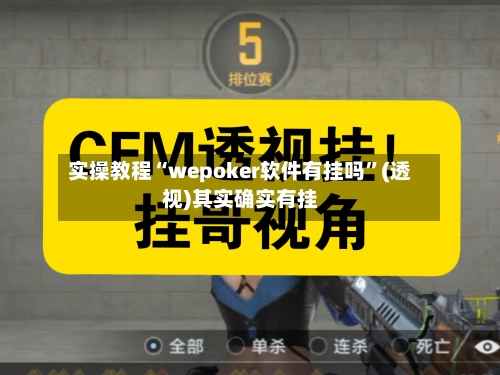 实操教程“wepoker软件有挂吗	”(透视)其实确实有挂-第3张图片
