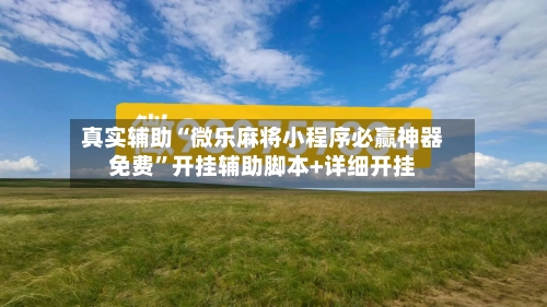 真实辅助“微乐麻将小程序必赢神器免费”开挂辅助脚本+详细开挂-第1张图片