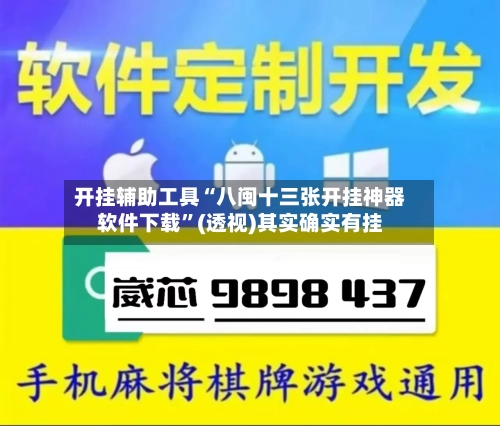 开挂辅助工具“八闽十三张开挂神器软件下载”(透视)其实确实有挂-第1张图片