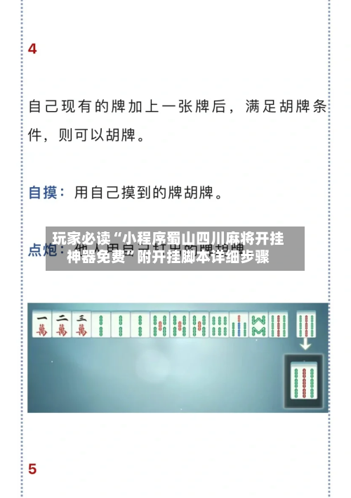 玩家必读“小程序蜀山四川麻将开挂神器免费”附开挂脚本详细步骤-第2张图片