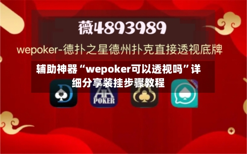 辅助神器“wepoker可以透视吗”详细分享装挂步骤教程-第1张图片