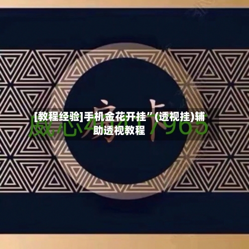 [教程经验]手机金花开挂	”(透视挂)辅助透视教程-第1张图片