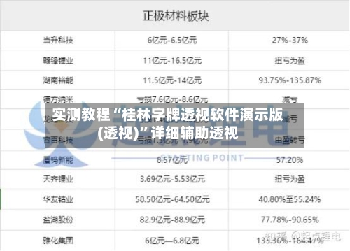 实测教程“桂林字牌透视软件演示版(透视)	”详细辅助透视-第1张图片