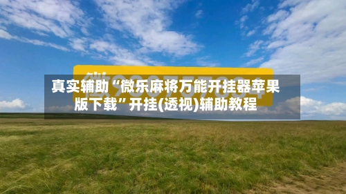 真实辅助“微乐麻将万能开挂器苹果版下载	”开挂(透视)辅助教程-第2张图片