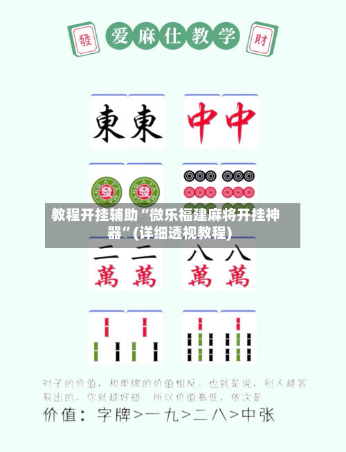 教程开挂辅助“微乐福建麻将开挂神器”(详细透视教程)-第1张图片