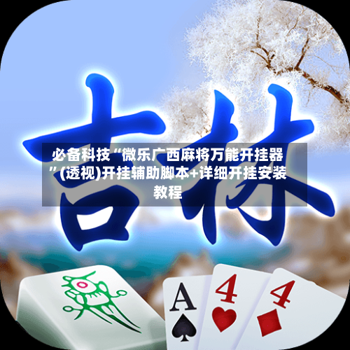 必备科技“微乐广西麻将万能开挂器”(透视)开挂辅助脚本+详细开挂安装教程-第3张图片