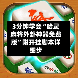 3分钟学会“哈灵麻将外卦神器免费版”附开挂脚本详细步-第3张图片