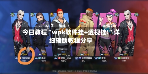 今日教程“wpk软件挂+透视挂!	”详细辅助教程分享-第1张图片