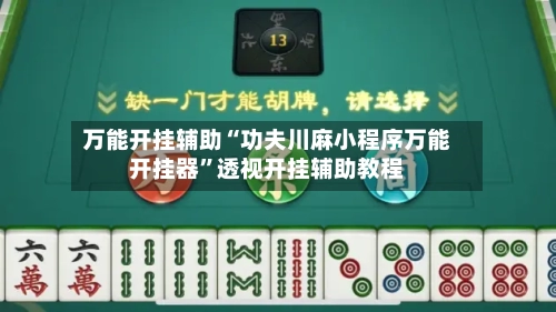 万能开挂辅助“功夫川麻小程序万能开挂器”透视开挂辅助教程-第1张图片
