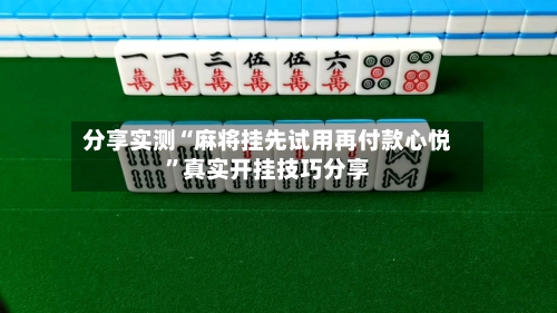 分享实测“麻将挂先试用再付款心悦”真实开挂技巧分享-第1张图片