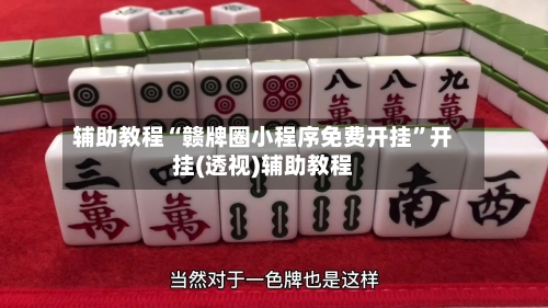 辅助教程“赣牌圈小程序免费开挂”开挂(透视)辅助教程-第3张图片